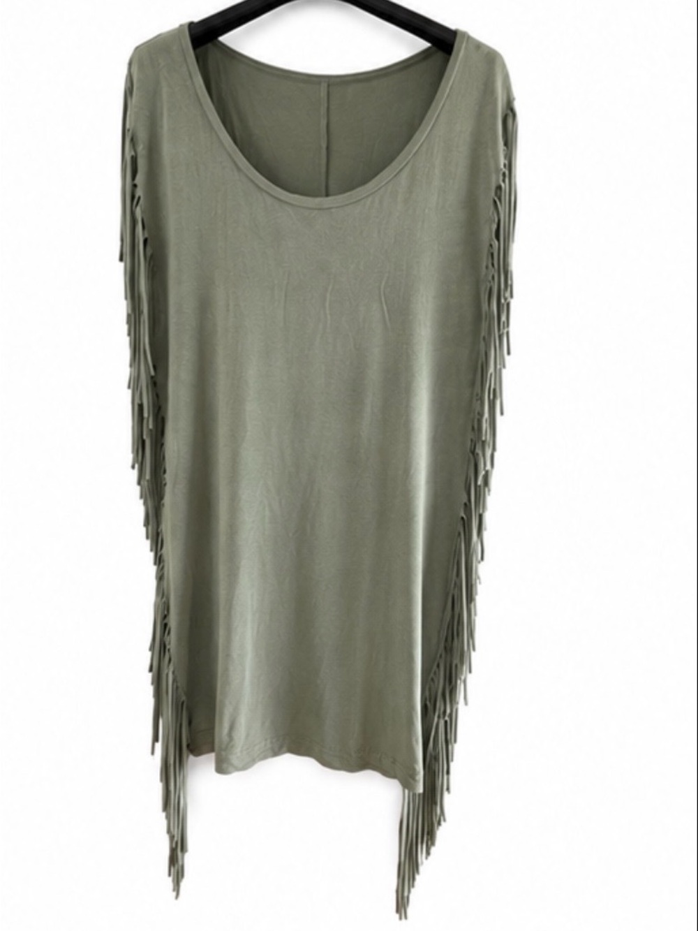 VENUS Fringe Detail Green Women's Dress size S